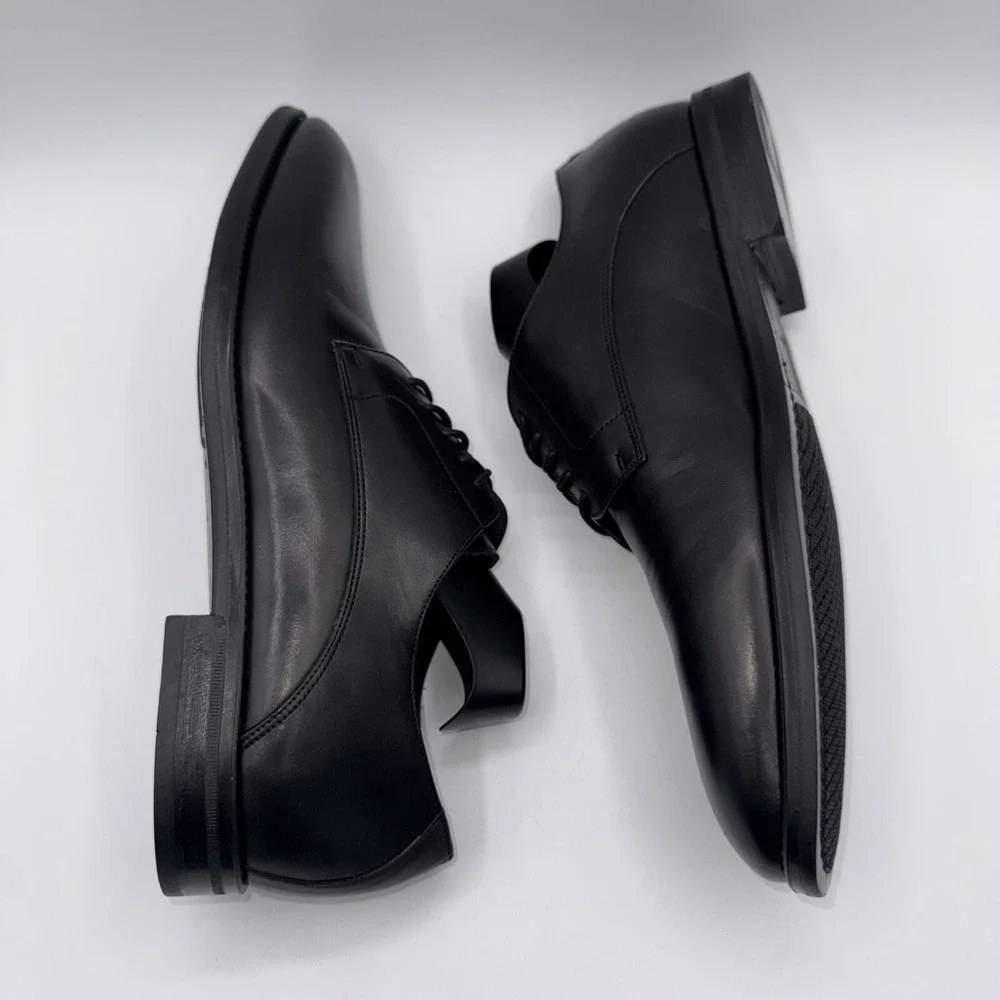 To Boot New York Amadeo Derby‎ Men's Size 8.5 Black Italian Leather